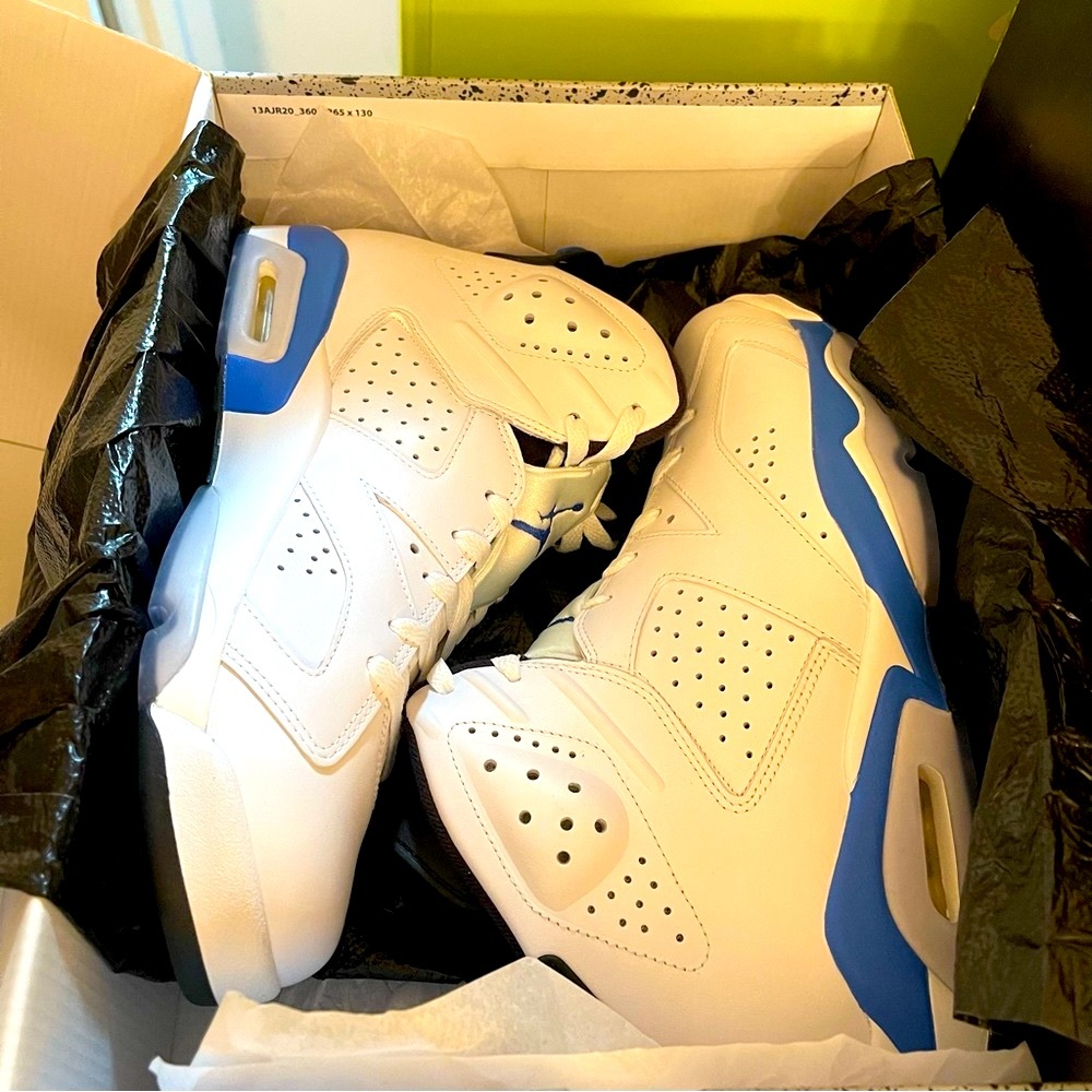 🔥🔥AIR JORDAN 6 sport Blue 2014🔥🔥